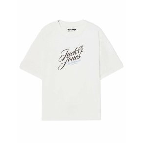 Kort�rmet T-shirt til M�nd Jack & Jones JORINWOOD TEE SS CREW NECK FST 12284732 Hvid