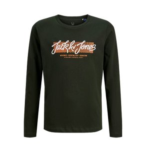 Lang�rmet T-shirt til B�rn Jack & Jones Jjurban Ls Crew Neck Sort