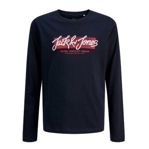 Lang�rmet T-shirt til B�rn Jack & Jones Jjurban Ls Crew Neck Sky Marinebl�