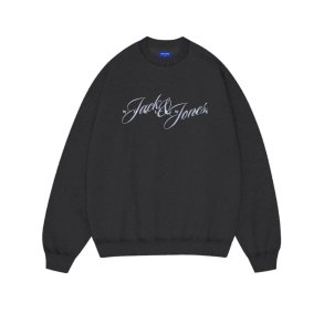 Sweaters uden H�tte til M�nd Jack & Jones JORINWOOD SWEAT CREW NECK FST 12286583 Sort