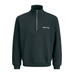 Sweaters uden H�tte til M�nd Jack & Jones JORNORREBRO EMB SWEAT HIGH NECK SN 12282899 Sort