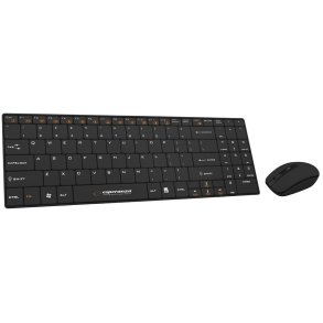 Tastatur og mus Esperanza EK122K Sort QWERTY