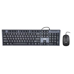 Tastatur og mus Ibox IKMS606 Qwerty US Sort QWERTY