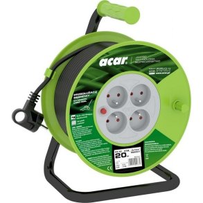 Forlngerledning Acar M02047 Sort 20 m