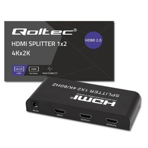HDMI-kontakt Qoltec 51797 Sort