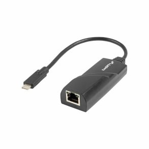 USB C til RJ45-netvrksadapter Lanberg NC-1000-02 Sort 0,15 m