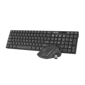Tastatur og mus Natec Stingray Sort QWERTY Qwerty US