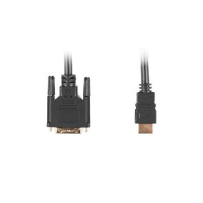 HDMI til DVI-kabel Lanberg Han-stik/Han-stik Sort