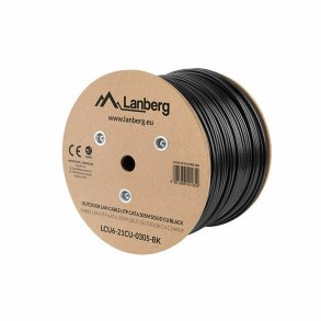 UTP kategori 6 stift netvrkskabel Lanberg LCU6-21CU-0305-BK 305 m Sort