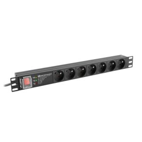 Vgmonteret rack kabinet Lanberg PDU-PRO-07E-0200-BK