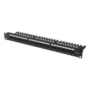 24-port UTP kategori 6 Patch Panel Lanberg PPUA-1124-B