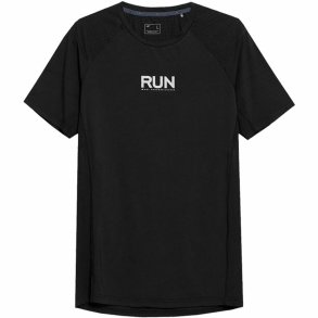 Kortrmet T-shirt til Mnd 4F Run Sort