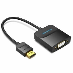 HDMI til VGA Vention 42154 Sort 15 cm
