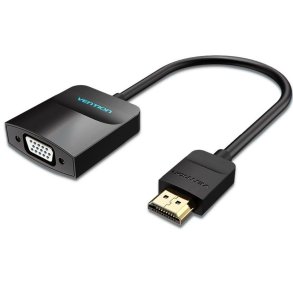 HDMI til VGA Vention 42444 Sort 15 cm