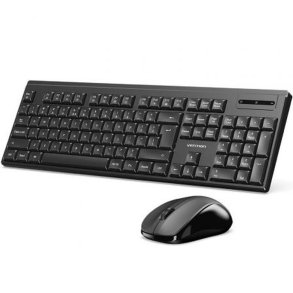 Tastatur og tr�dl�s mus Vention KTZB0-EN Sort