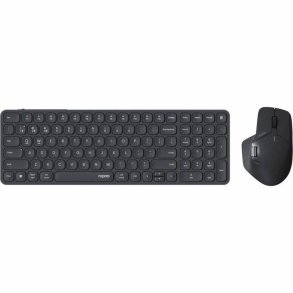 Tastatur og mus Rapoo 9760M Gr� AZERTY
