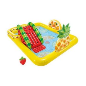 Oppustelig Pool til B�rn Intex 57158NP Frugter 244 x 191 x 91 cm Legeplads