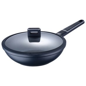 Wok Pande Masterpro Indigo Sort Aluminium (� 28 cm)