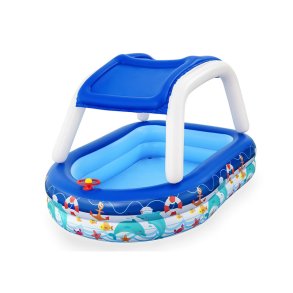 Oppustelig Pool til Brn Bestway Multifarvet 213 x 155 x 132 cm 175 x 262 x 51 cm Skib