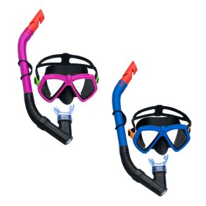 Snorkel beskyttelsesbriller og rr til brn Bestway Bl Fuchsia (1 enheder)