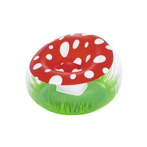 Oppustelige lnestol Bestway Multifarvet 112 x 112 x 66 cm Champignon