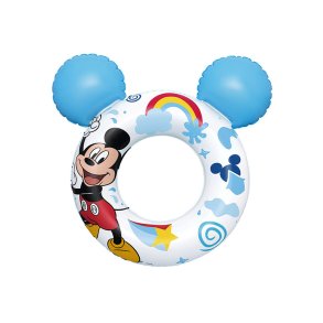 Oppustelig flyder Bestway Hvid Mickey Mouse 74 x 76 cm