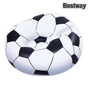 Oppustelige lnestol Bestway Multifarvet 114 x 112 x 71 cm 112 x 114 x 66 cm Fodbold