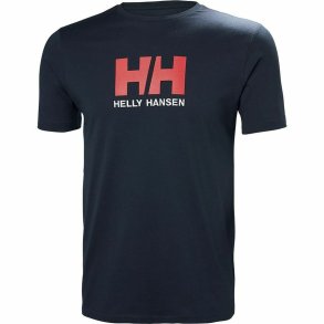 Kort�rmet T-shirt til M�nd LOGO Helly Hansen 33979 597 Marinebl�