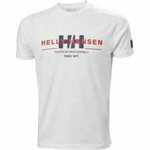 Kort�rmet T-shirt til M�nd RWB GRAPHIC Helly Hansen 53763 001 Hvid