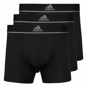 Boxershorts til mnd Adidas Active Micro Flex Eco Sort 3 enheder