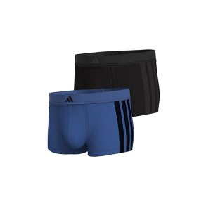 Boxershorts til m�nd Adidas Trunk Low Rise 3 Stripes Bl� 2 Dele