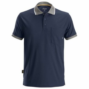 Kort�rmet Polotr�je til M�nd Snickers Workwear 2724 Polo AllroundWork Technology 37.5� Marinebl�