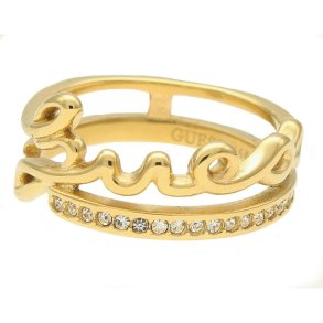 Ring til kvinder Guess JUBR03315JWYG56 (16)