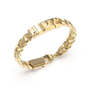Armb�nd til m�nd Guess JUXB03205JWYGBKS Metal Gylden