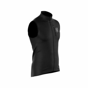 Sport Vest til Mnd Compressport Hurricane Sort