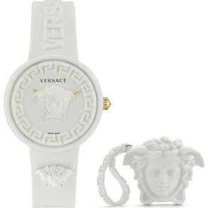 Dameur Versace MEDUSA POP 3H + VERSACE WHITE SILICON PURSE (� 39 mm)