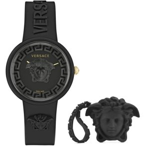 Dameur Versace MEDUSA POP 3H + VERSACE BLACK SILICON PURSE (� 39 mm)