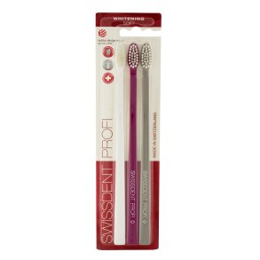 Escova de Dentes Branqueadora Swissdent Soft Family Gr Pink Hvid