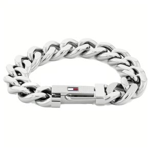 Armbnd til mnd Tommy Hilfiger 1697265 Slvfarvet