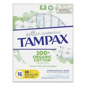 Almindelig tamponer Tampax Tampax Organic Regular (16 uds) 16 enheder