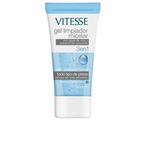 Ansigtsrens i gel-form Vitesse 3-i-1 Kamille Rosevand (150 ml)