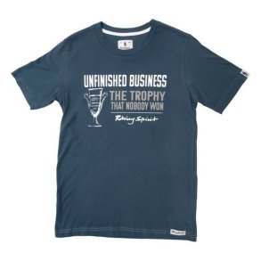 Kort�rmet T-shirt til M�nd OMP Slate Unfinished Business M�rkebl�