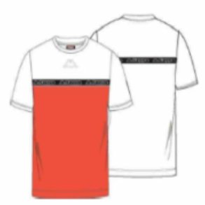 Kort�rmet T-shirt til M�nd Kappa Tape Darin Bl�