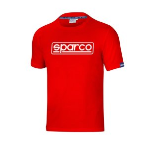 Kort�rmet T-shirt til M�nd Sparco FRAME R�d L
