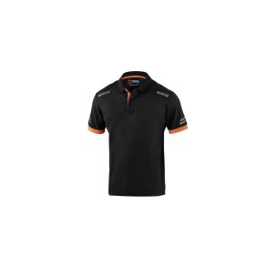 Kort�rmet Polotr�je til M�nd Sparco POLO SPARCO TECH XXXL Sort Orange