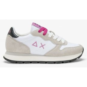 Kvinde Casual Sneakers SUN68 ALLY SOLID NYLON Z44201 01 Hvid