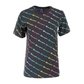 Brne Kortrmet T-shirt Champion Multilogo Sort