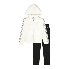 Trningsdragt til brn Champion Crewneck Hvid