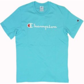 Kort�rmet T-shirt til M�nd Champion SS TEE 220256 Bl�
