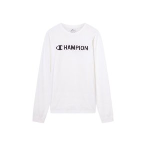Lang�rmet T-shirt til M�nd Champion Graphic Shop Hvid